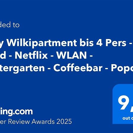 Cozy Wilkipartment Bis 4 Pers - Hund - Netflix - Wlan - Wintergarten - Coffeebar - Popcorn Ферль Экстерьер фото