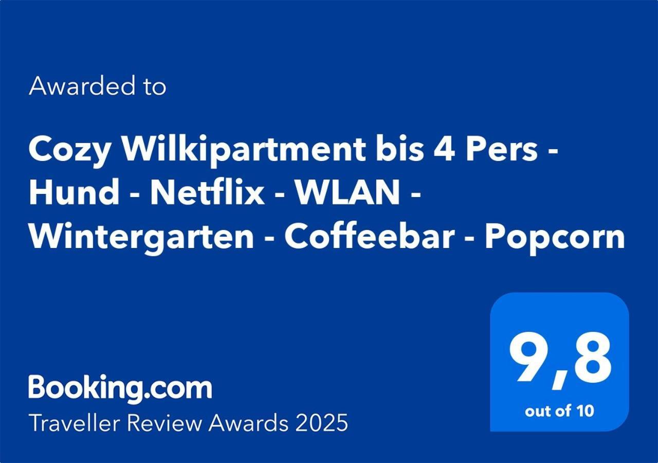 Cozy Wilkipartment Bis 4 Pers - Hund - Netflix - Wlan - Wintergarten - Coffeebar - Popcorn Ферль Экстерьер фото